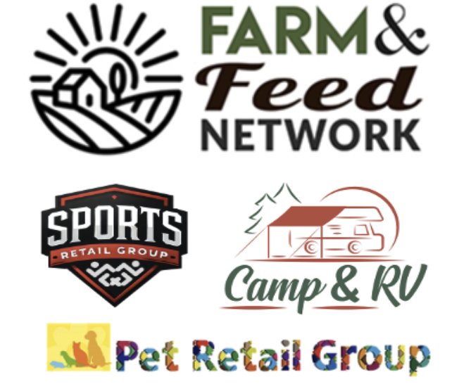 Farm & Feed Network and Pet Retail Group logos